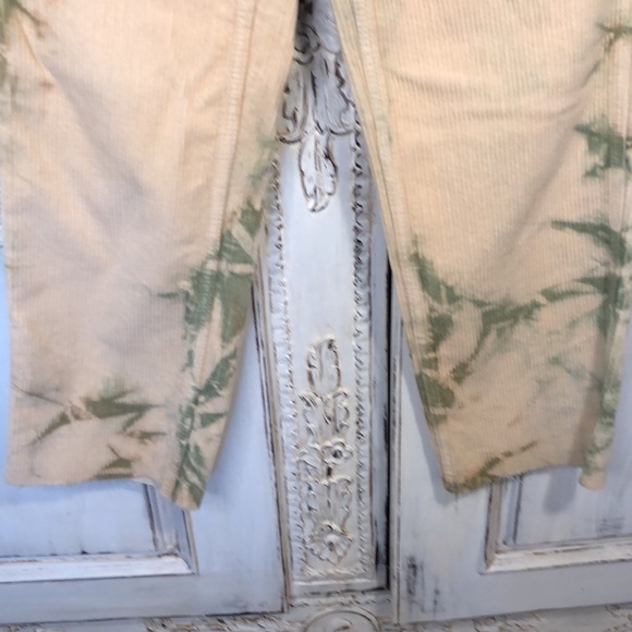 Pacsun 100% Cotton Wide Wale Splash Dyed Corduroy Y2K BF Carpenter Pants S/24 - Picture 5 of 14